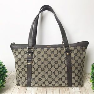 🖤 GUCCI | Monogram Canvas GG Abbey Tote